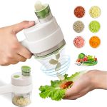 4 In 1 Electric Handheld Cooking Hammer | Multifunctional Hand Held Food Processor | Portable Wireless Vegetable Slicer