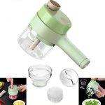 4 In 1 Electric Handheld Cooking Hammer | Multifunctional Hand Held Food Processor | Portable Wireless Vegetable Slicer