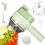 4 In 1 Electric Handheld Cooking Hammer | Multifunctional Hand Held Food Processor | Portable Wireless Vegetable Slicer