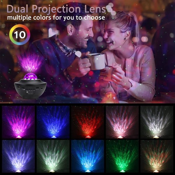 Galaxy Ocean Wave Light Projector