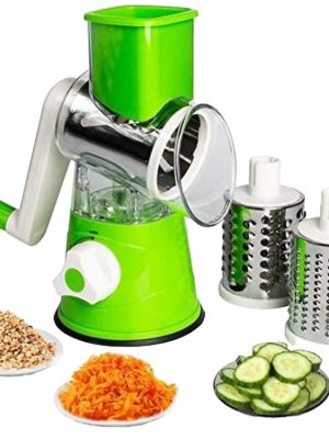 ManualTabletopDrumCheeseGrater_3In1RotaryShredderSlicerGrinderForCucumberNutPotatoCarrotCheese_VegetableSaladShooter6